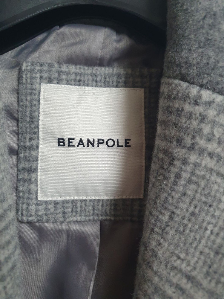 빈폴 여성 울 캐시미어 체크 싱글 코트 그레이 90 이미지