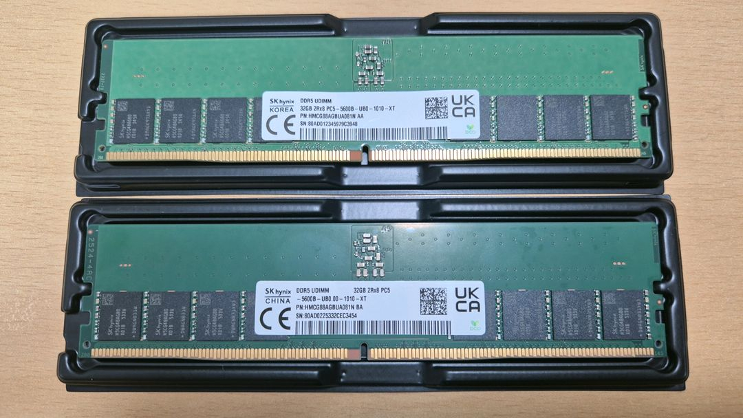 하이닉스 A다이 64GB ( 32GB x2) 5600MHz 램 이미지