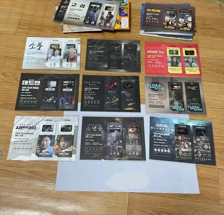 CGV 필름마크 초기~어바웃필름 듄테넷아바타스즈메소울 일괄 영화굿즈TTT주술회전0원더우먼테넷크루엘라블랙핑크스파이더맨 이미지