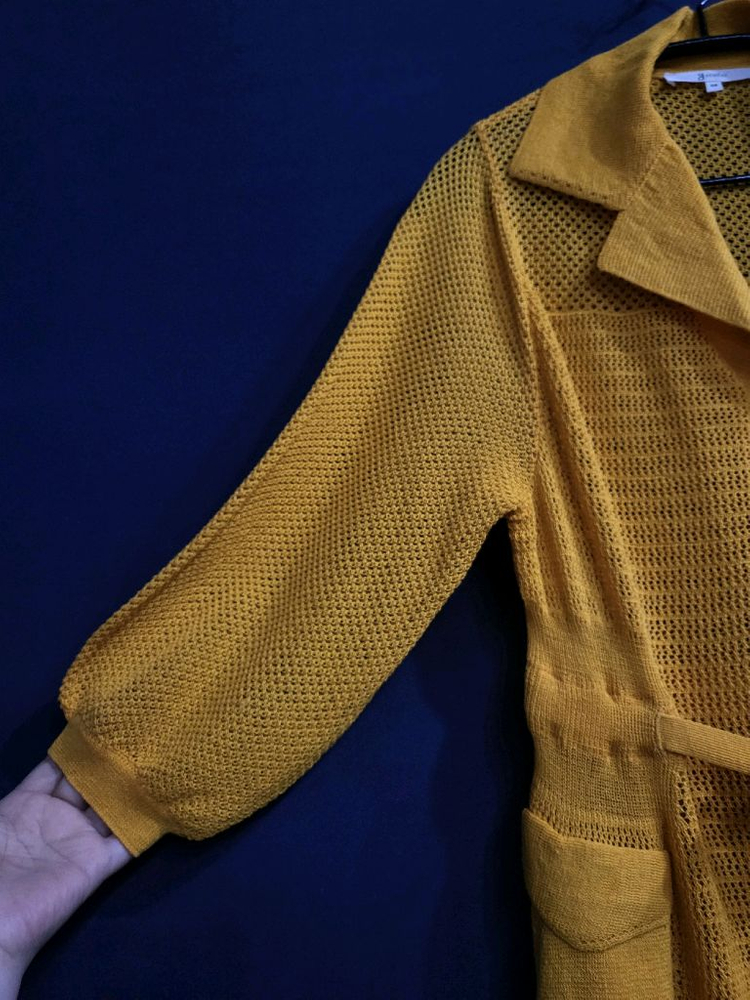 지스튜디오 시스루 롱 벨티드 가디건(새상품) 이미지