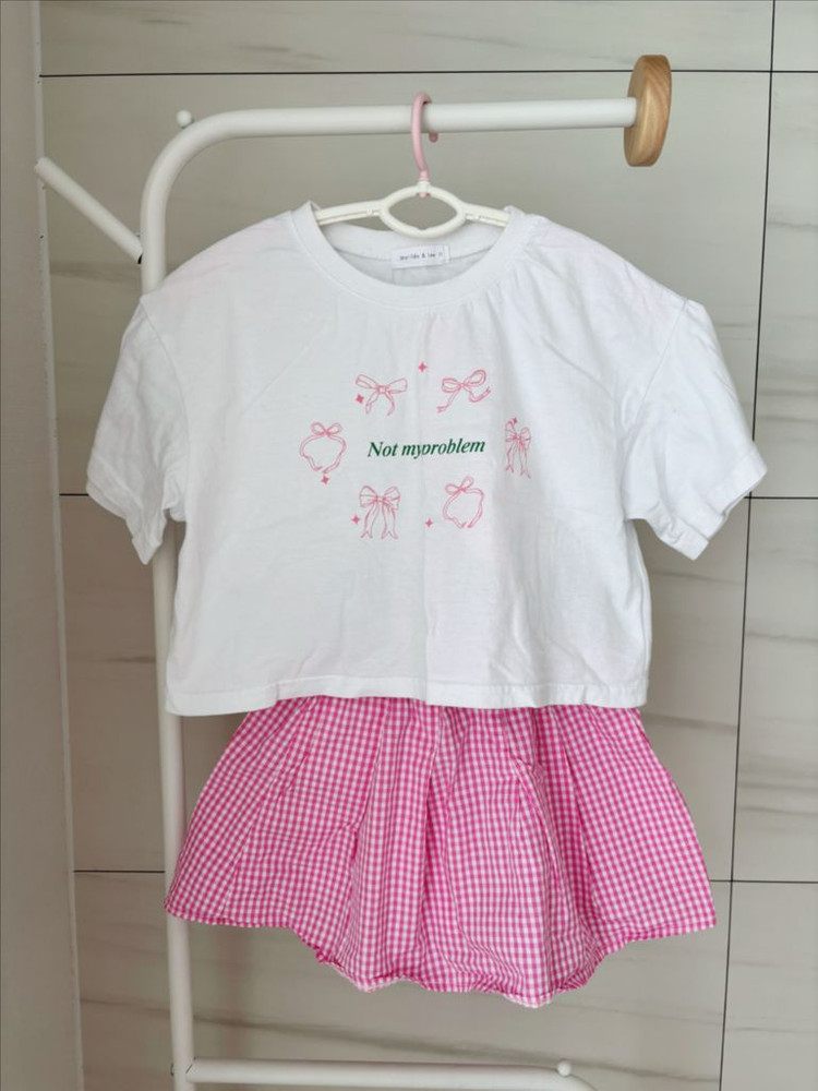 마틸다앤리 리본체크치마 세트 11호 이미지