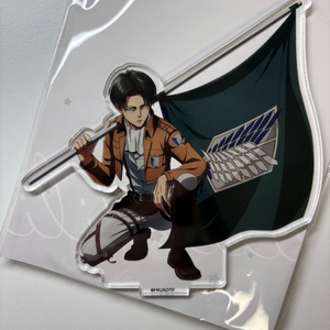 미개봉 진격의 거인 리바이 깃발 아크릴 스탠드 진격거 굿즈 이미지