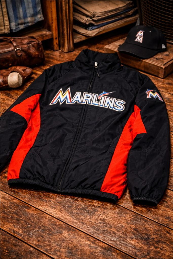 정품 마제스틱 MLB 마이애미 말린스 야구 점퍼 이미지