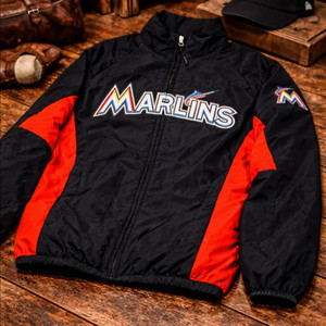 정품 마제스틱 MLB 마이애미 말린스 야구 점퍼 이미지