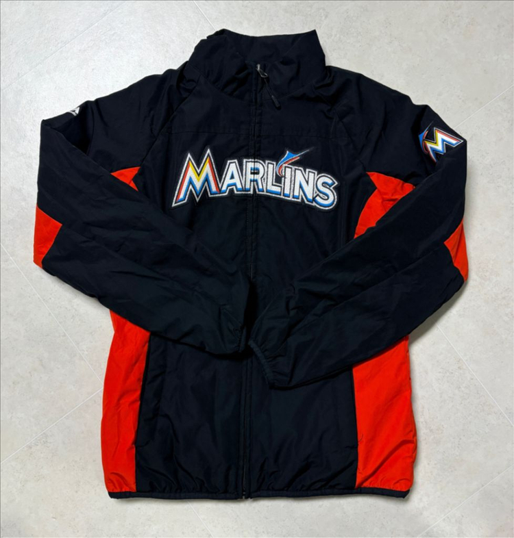 정품 마제스틱 MLB 마이애미 말린스 야구 점퍼 이미지