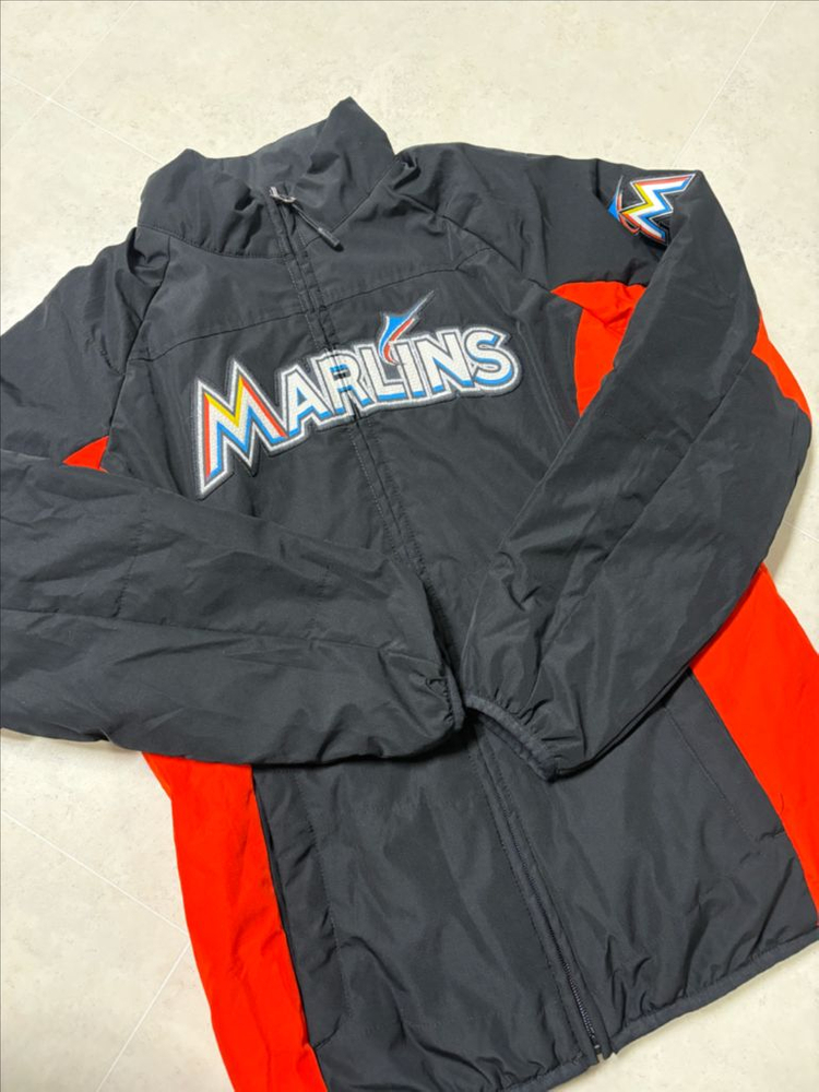 정품 마제스틱 MLB 마이애미 말린스 야구 점퍼 이미지