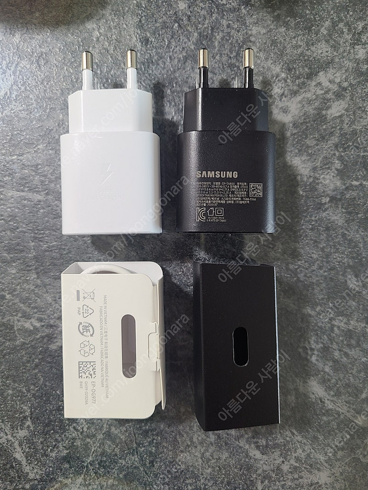 새상품)삼성정품 25W C타입 초고속충전기와CtoC케이블세트 핸드폰충전기 이미지