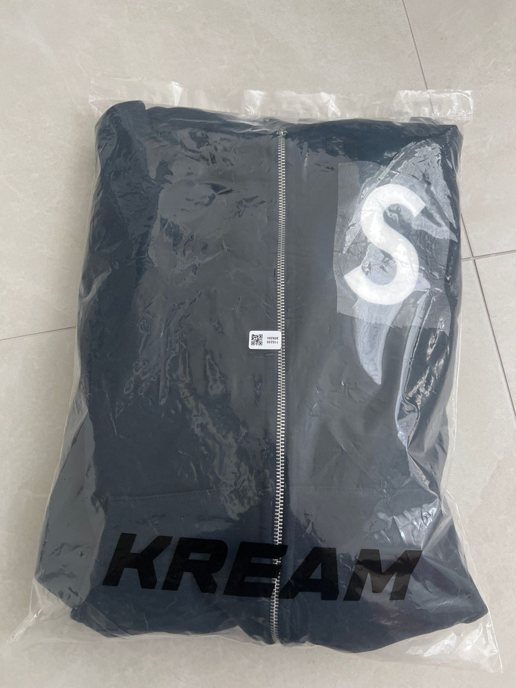 슈프림 S로고 후드집업 네이비 새제품 25FW 이미지