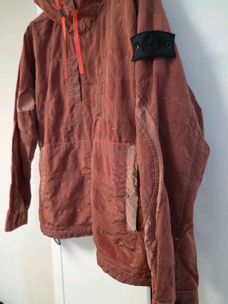 스톤아일랜드 쉐도우프로젝트 나일론 메탈 스트라이프 후드 아노락 [L] 이미지