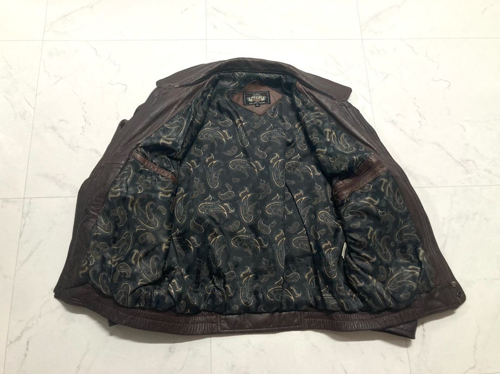 90s 양가죽 A-2 램스킨 레더 봄버 자켓 100-105 이미지