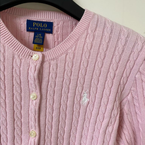 폴로 걸즈 가디건 핑크 L 팝니다 이미지