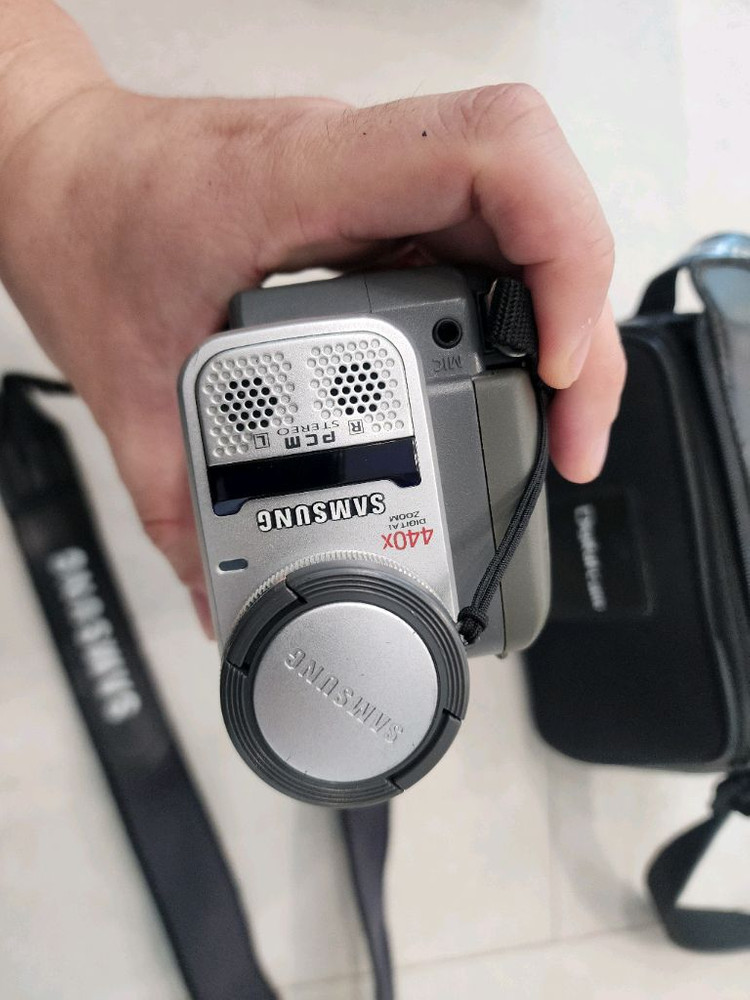 고전 비디오캠 삼성 비디오카메라 레트로 충전기만없음 깨끗 이미지