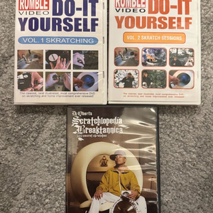 DJ Q-bert 디제이큐버트 스크래치 레슨 dvd 3개 일괄 이미지