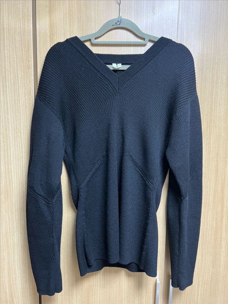 아르켓(ARKET) 브이넥 울 코튼 스웨터 이미지