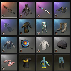 배그 T.I.P 스노우 선글라스 스선 상자 코드 이미지