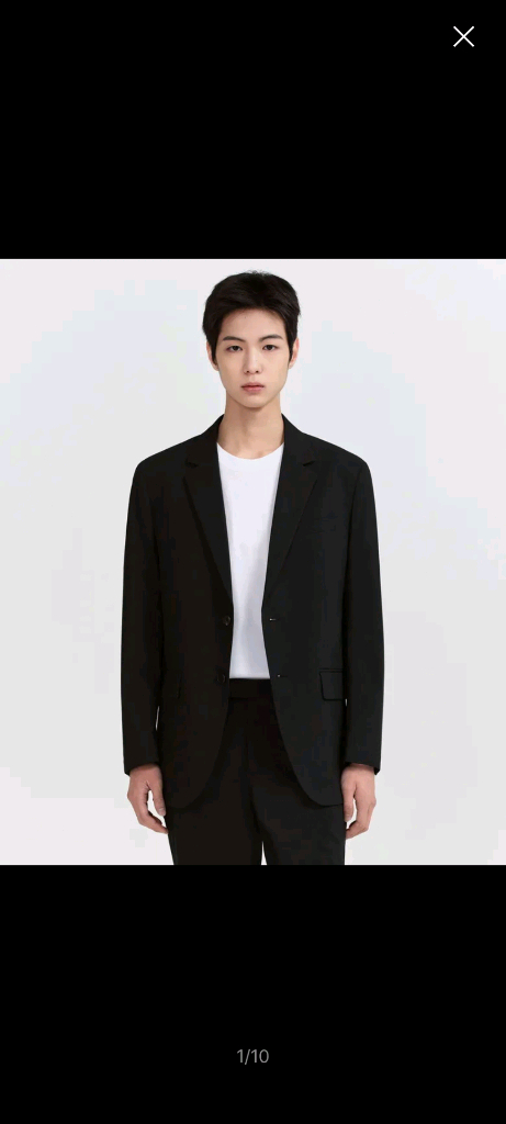 [새상품] 무신사스탠다드 - 쿨탠다드 릴렉스드 베이식 블레이저 [블랙 L] 이미지