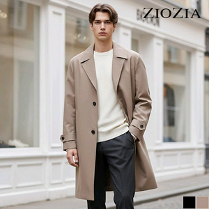 지오지아 오버핏 싱글 트렌치코트 이미지