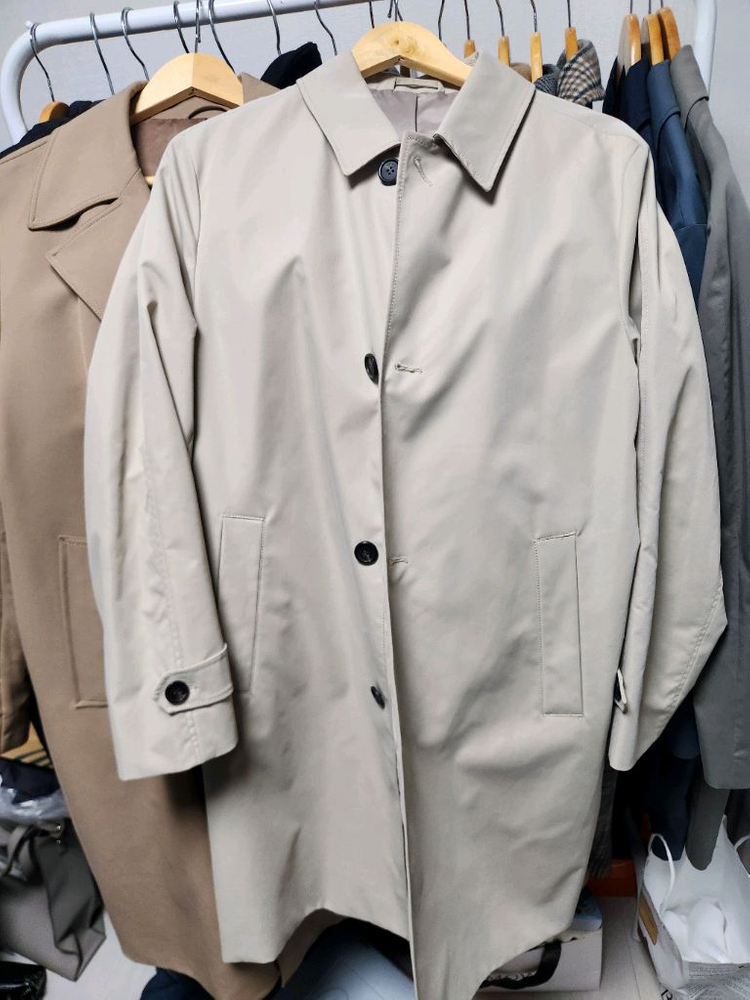 지오지아 오버핏 맥 트렌치 코트 이미지