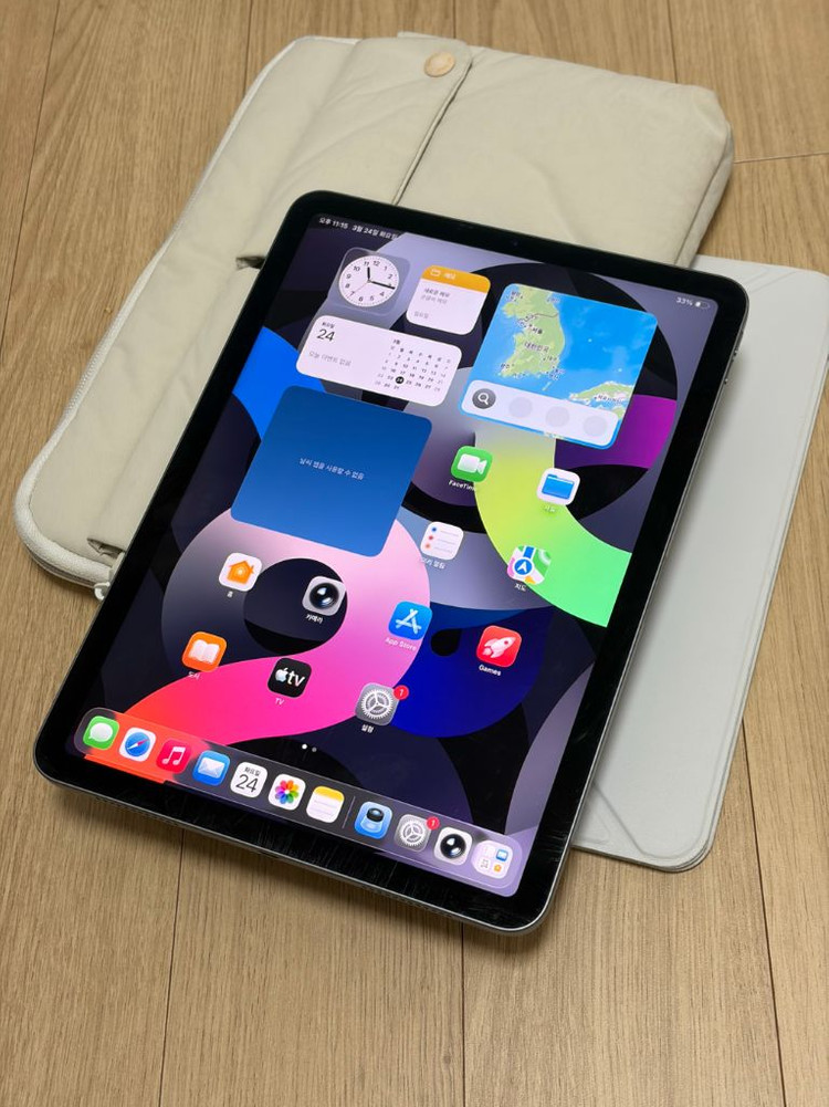 아이패드 에어4 256GB 와이파이 스그 94% + 스탠딩 케이스 파우치 등 32만 이미지