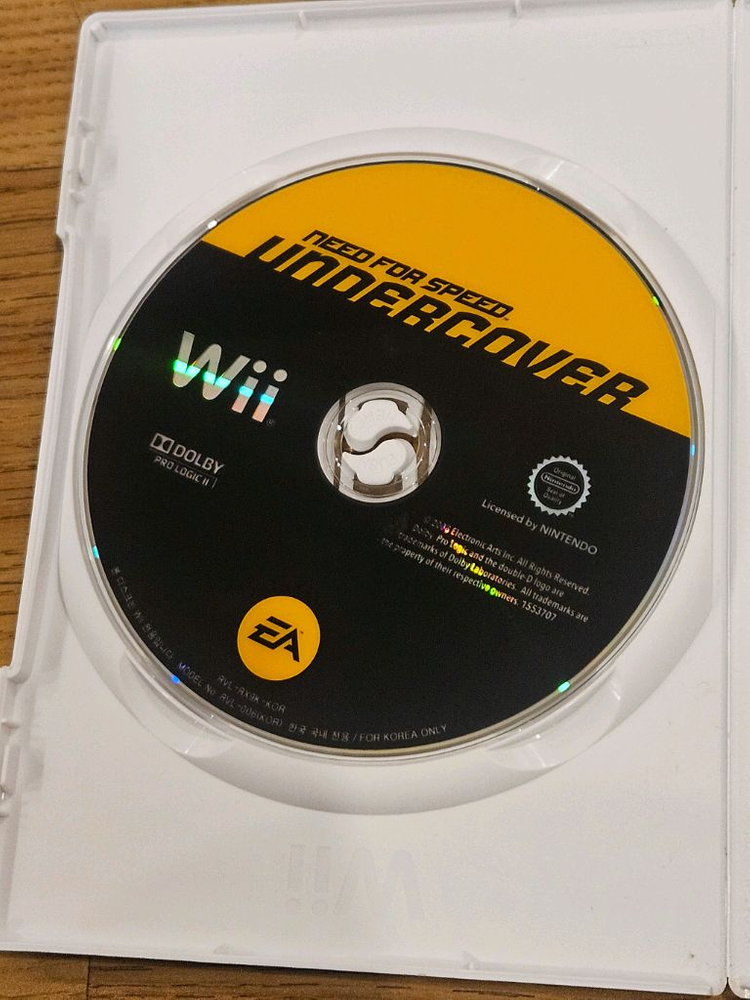 닌텐도위 Wii 니드 포 스피드 언더커버 레이싱 이미지