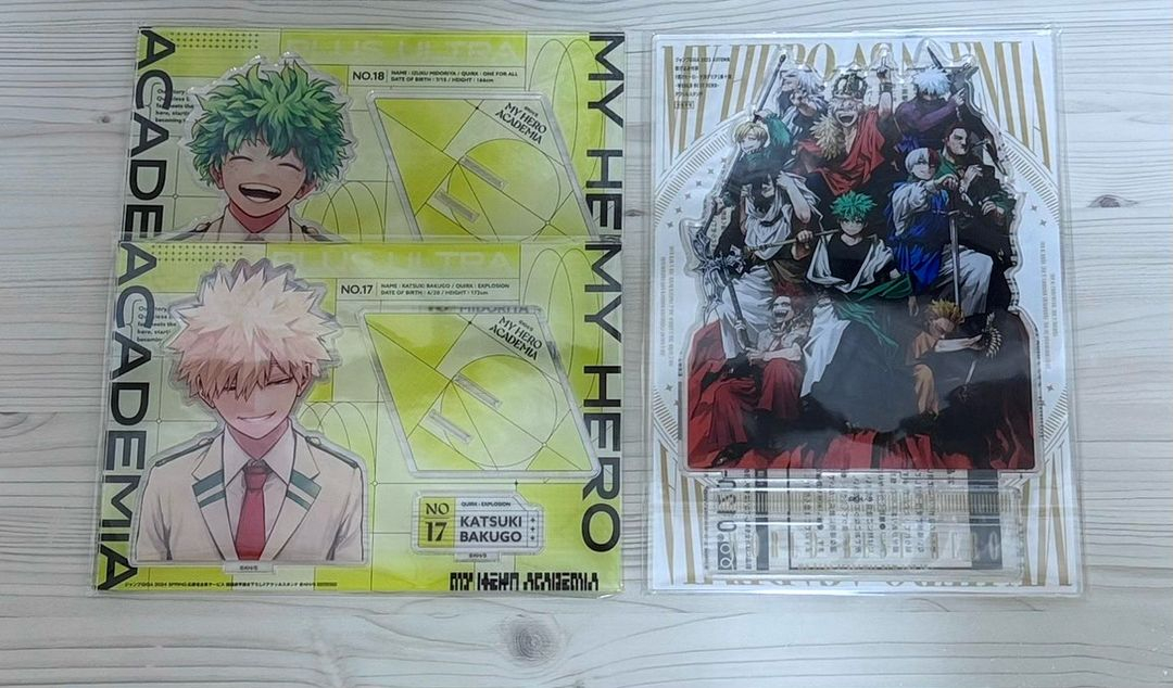 일괄) 히로아카 기가점프 어텀 미소 아크릴 스탠드 바쿠고 미도리야 나히아 특전 나의 히어로 아카데미아 이미지