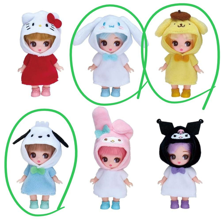 산리오 푸치리카짱 리카짱 피규어 인형 이미지