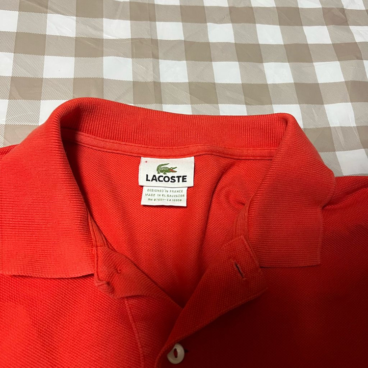 라코스테 반팔카라티 주황 4 피케 반팔티 셔츠 오렌지 주황 이미지