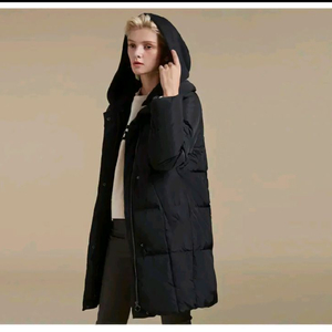 여성 다운패딩코트 사이즈 105 블랙 이미지