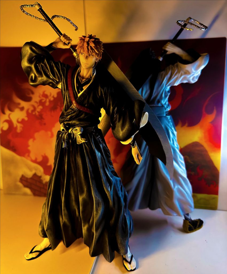 [일괄] 블리치 피규어 이치고 쿠로사키 시로사키 리페인트 레진 룩업 참월 피규어 도색 리페인팅 피겨 이미지