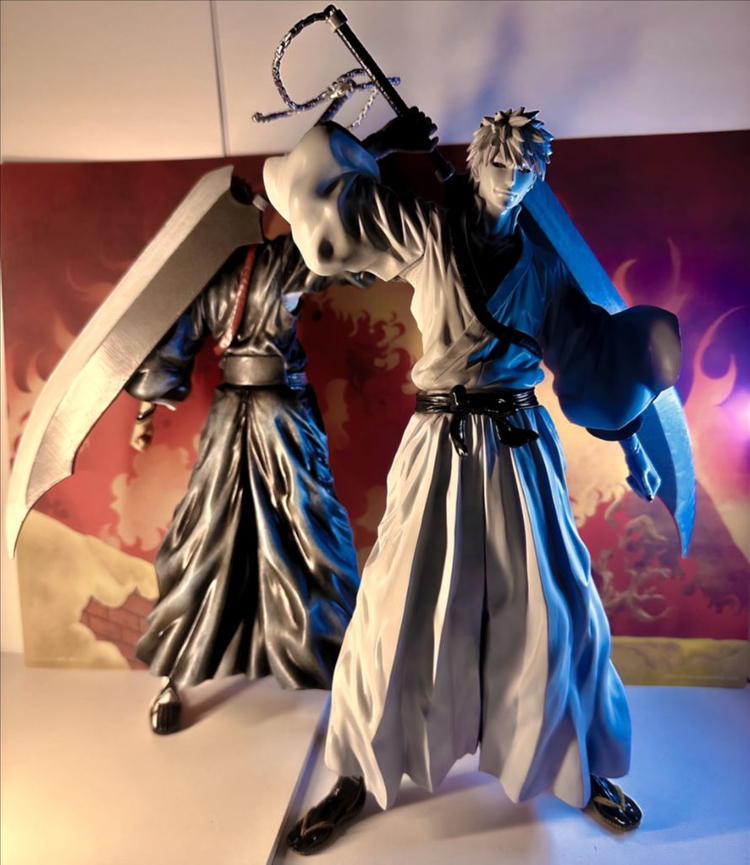 [일괄] 블리치 피규어 이치고 쿠로사키 시로사키 리페인트 레진 룩업 참월 피규어 도색 리페인팅 피겨 이미지