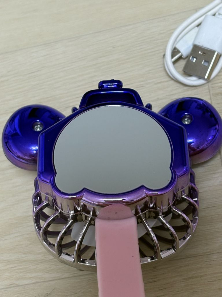 시계형 목걸이형 휴대용 손목 미니 선풍기 새상품 이미지