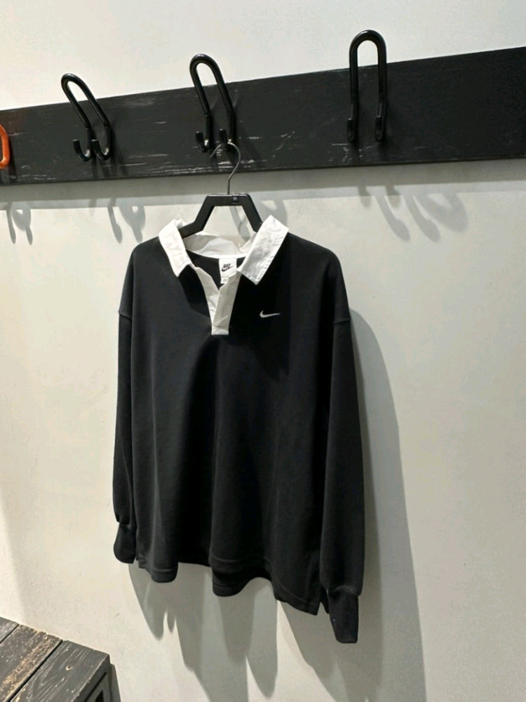 [정품]나이키 여성 오버사이즈 럭비 폴로티(새상품) 이미지