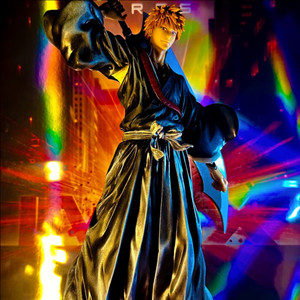 블리치피규어 이치고 쿠로사키 시로사키 리페인트 레진 룩업 참월 리페인팅 애니도색 리페인트작 오리지널 붓도색 피규어 이미지