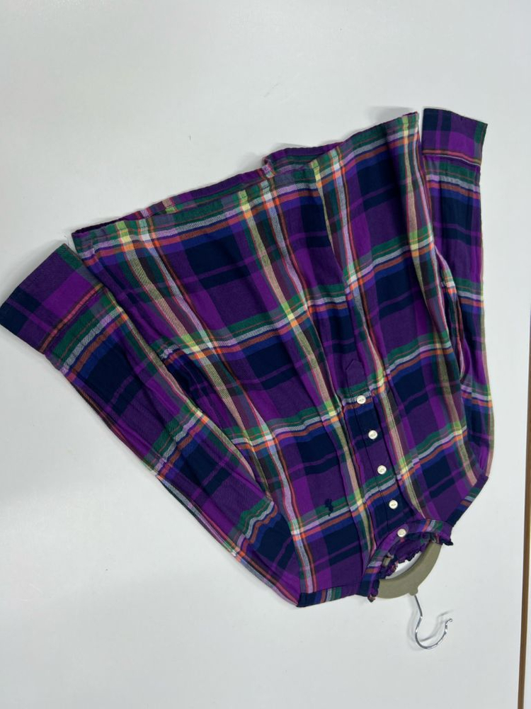 폴로 5 체크 블라우스 키즈 110 여아 110 이미지