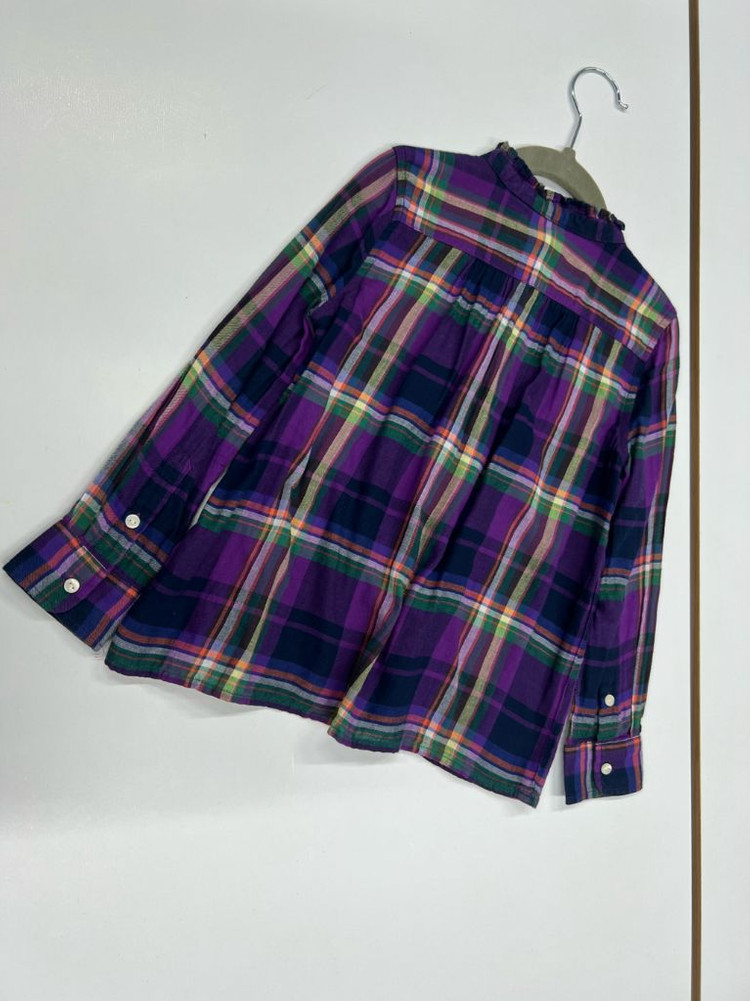 폴로 5 체크 블라우스 키즈 110 여아 110 이미지