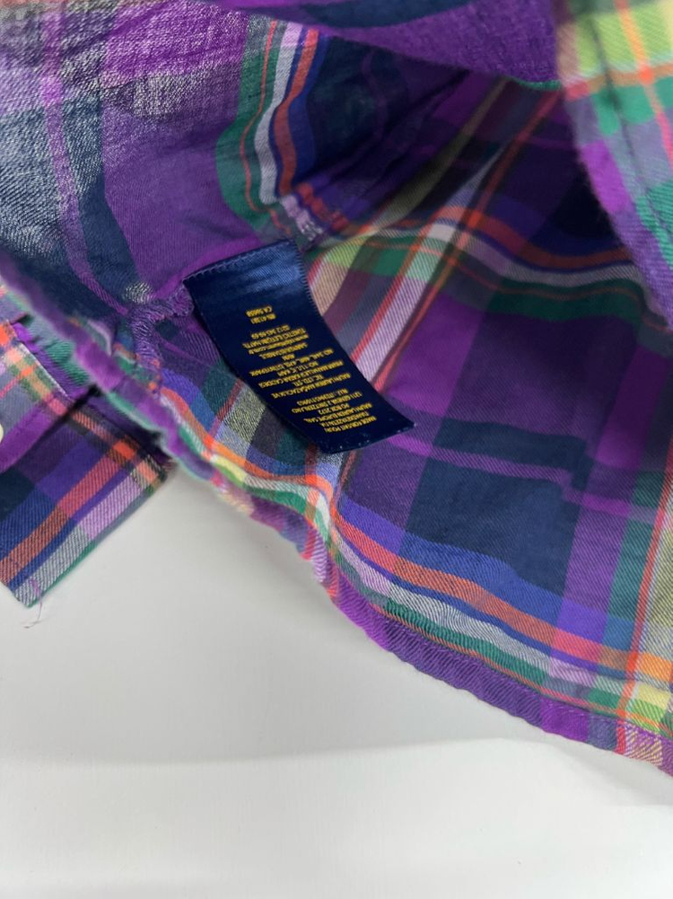 폴로 5 체크 블라우스 키즈 110 여아 110 이미지