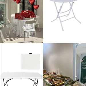 4~8인용 사각, 원형 야외 접이식 테이블 캠핑용 ,인테리어소품 이미지