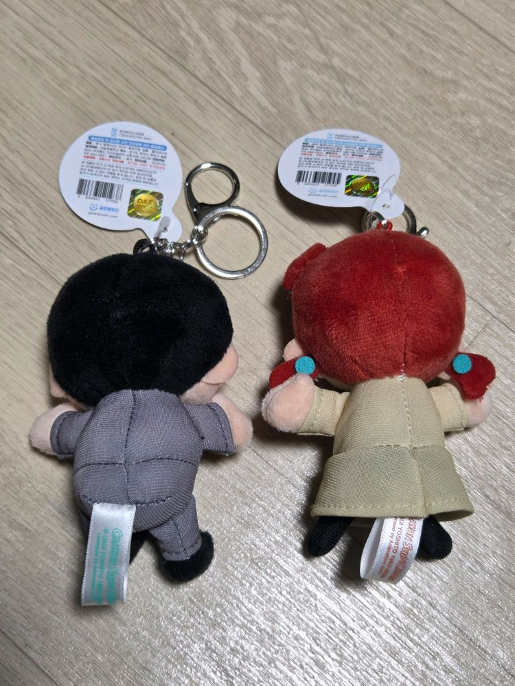 캐릭터 인형 키링 세트 이미지