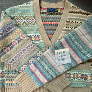 폴로 우먿 페어아일 캐시미어 혼방 가디건 이미지