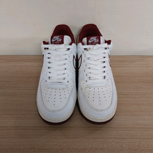 남성 나이키 에어포스1 07 레더 팀 레드 운동화 (255) 이미지