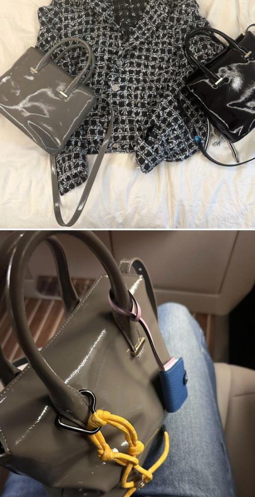 소윰 페이턴트 백 (그레이컬러) soyoom 이미지