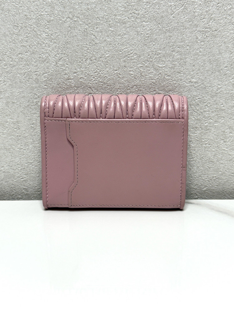 (정품/A+)미우미우 마테라쎄 카드지갑 핑크 이미지