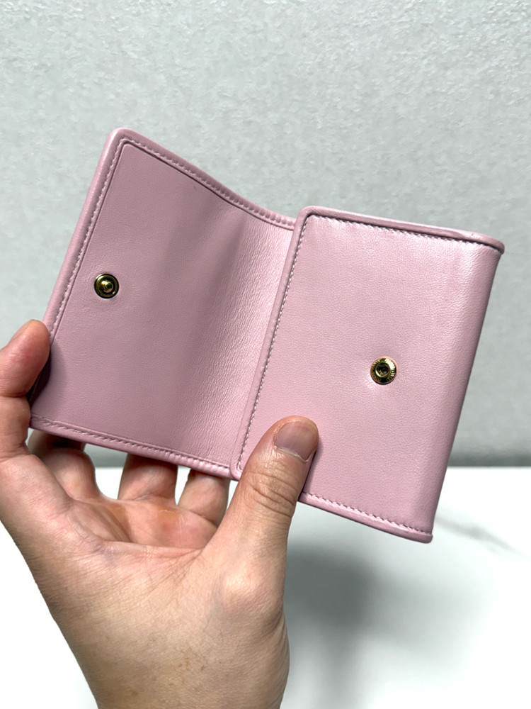 (정품/A+)미우미우 마테라쎄 카드지갑 핑크 이미지