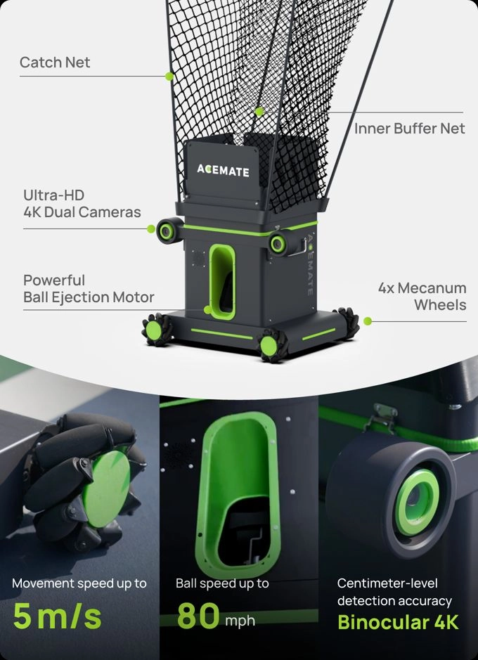 Acemate Tennis Robot 볼 머신 전용 이미지