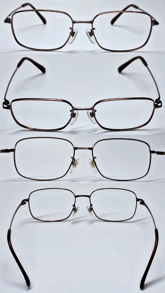 Smart Fit FE-1307M 베타 티타늄 이온도금 안경테 비즈니스 스퀘어/프리미엄 일본 사바에 하우스브랜드 이미지