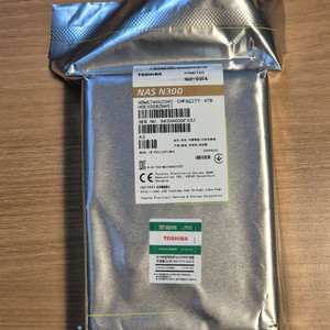 도시바 n300 NAS용 HDD 4TB 정품 새제품 이미지