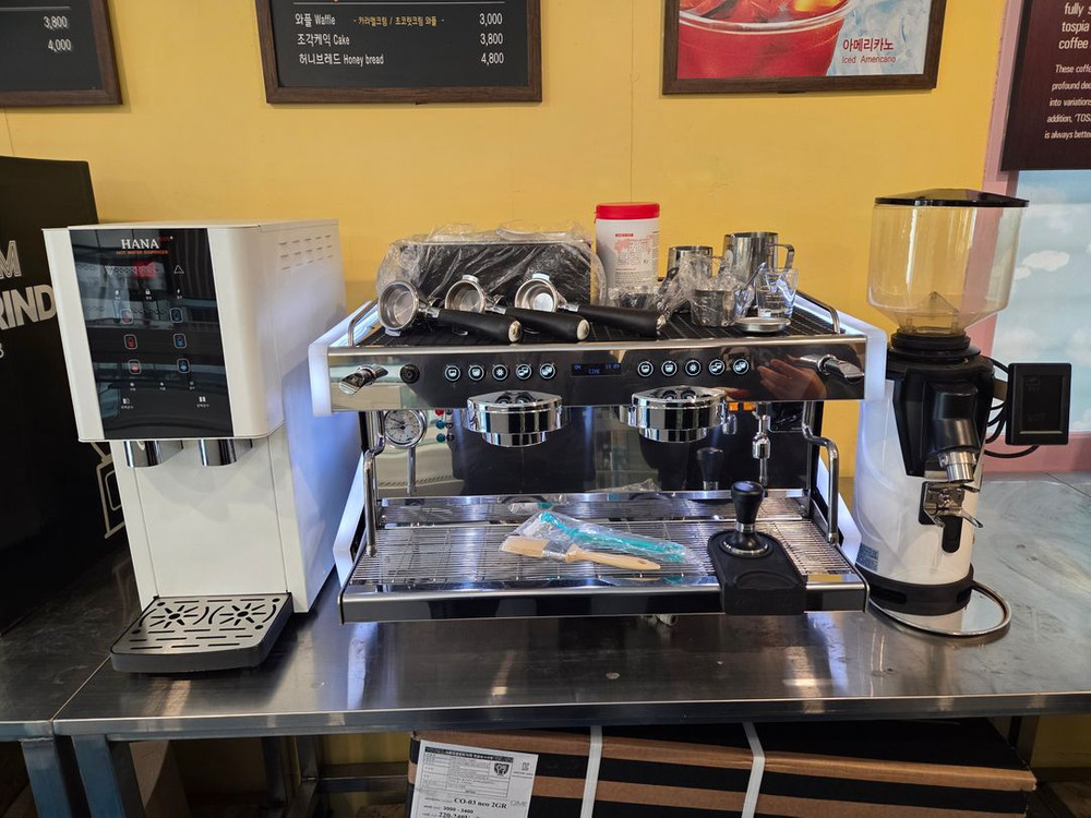 완벽 오버홀 사진참조,CO-03 NEO,(CIME-NEO) 씨메 네오 커피머신 세트,핫워터 디스펜서,전자동 그라인 이미지