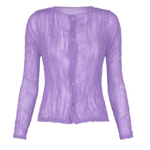 (새상품) 이세이미야케 쉬폰 트위스트 가디건과 탑 세트 이미지