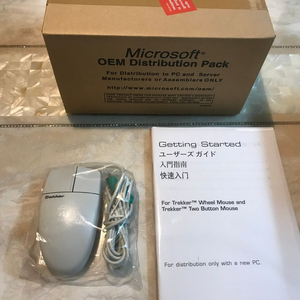 스타크래프트 트래커 볼마우스 TREKKER 휠마우스 / 마이크로소프트 마구 마신 디자인 영상 편집 레트로 이미지