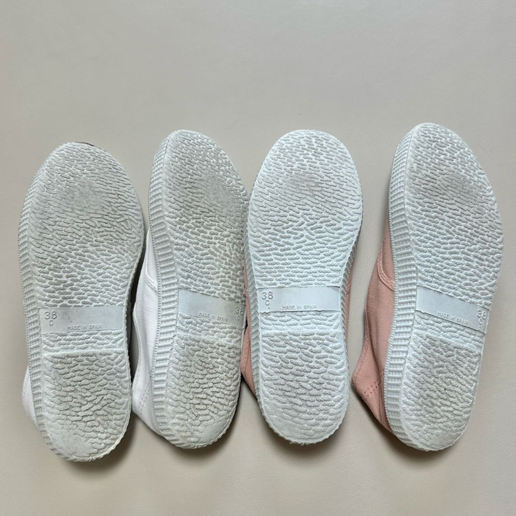 씨엔타 우먼 잉글레스 푼테라 틴타도 화이트&라이트핑크 240(EU 38) / 맘커플신발 이미지